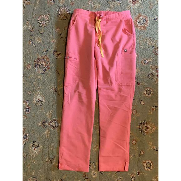 FIGS Pink & Orange Limited Edition Technical Collection Scrub Pants, size S - Picture 1 of 4